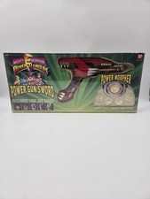 Vintage Bandai Mighty Morphin Power Rangers Power Gun Sword Morpher Set NIB