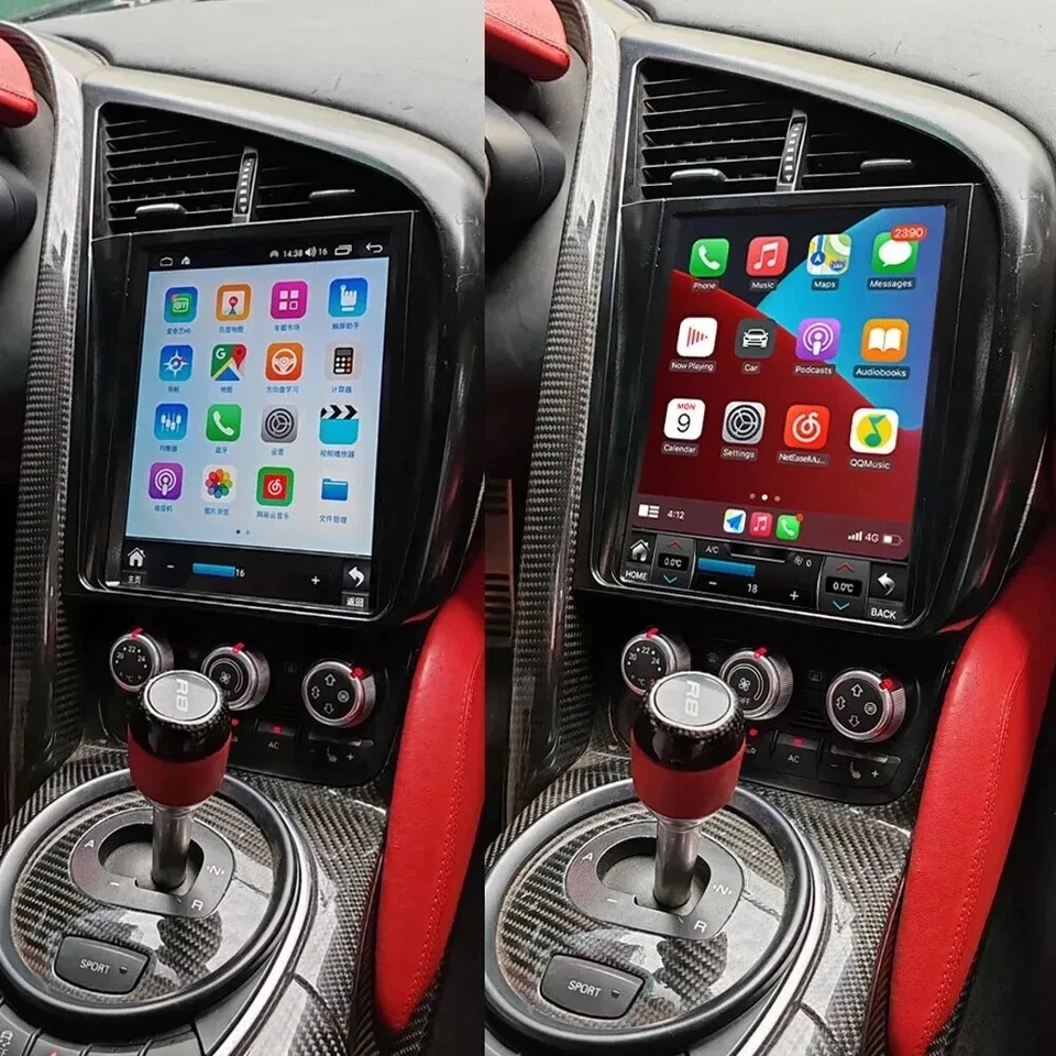 9.7" Android Tesla Style Car Radio Screen GPS Stereo For Audi R8 2007-14 Navi Foto 2 de 4