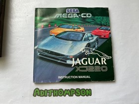 Jaguar XJ220 sega mega cd game boxed complete with manual