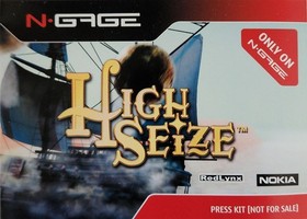 N-Gage High Seize Gold Master Review Kit + Game Manual and Media disc. No Game