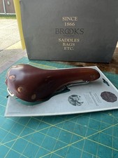 Brooks Swift Leather Saddle Chrome Rails HONE...