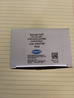 HACH SAMPLE CELL CAT. 2434706 for 2100 Series turbidimeter