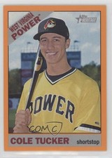2015 Topps Heritage Minor League Edition Orange Border 3/25 Cole Tucker #22 1j2