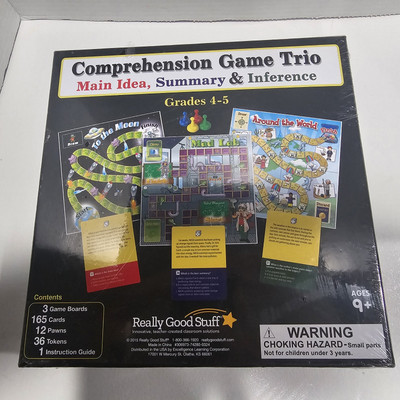 Comprehension Game Trio Main Idea, Summary And Inference Grade 4-5 Board Game