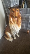 Life Size Porcelain Collie Dog
