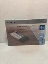 Belkin G MIMO Wireless Notebook Card F5D9010 CardBus 802.11g New Sealed In Box