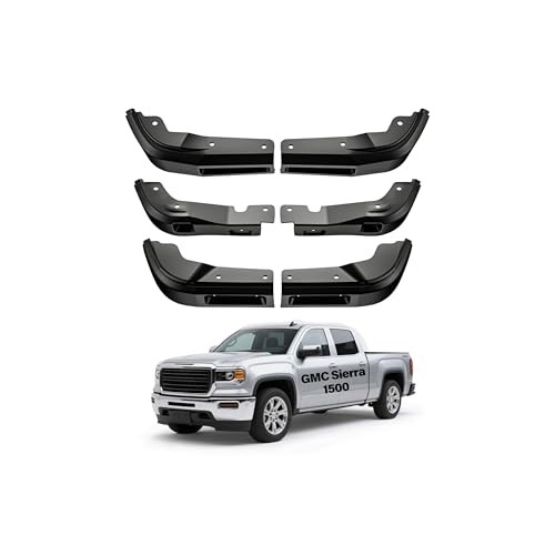 2 Pack Truck Mud Flaps Compatible with 2019–25 Chevy Silverado 1500 Front & Rear