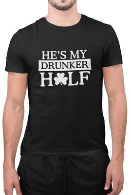 Lustiges passendes T-Shirt Er ist mein Betrunkener halbe Paare Saint Patricks Day