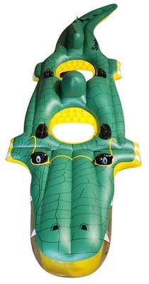 Vtg 90s Y2K RARE Sevylor Inflatable Alligator Crocodile 2-Person Ride-On Float 