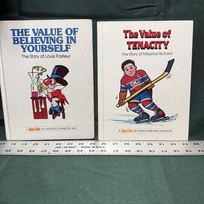 ValueTales Book Lot Louis Pasteur Maurice Richard Value of Believing & Tenacity