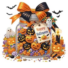 Halloween Special Shape Diamond Art Kit for Adults 12 x 12 Inch