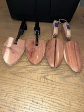 Vintage Shoe Adjustable Wooden Shoe Tree Stretchers Lot Of 4 Sz Medium
