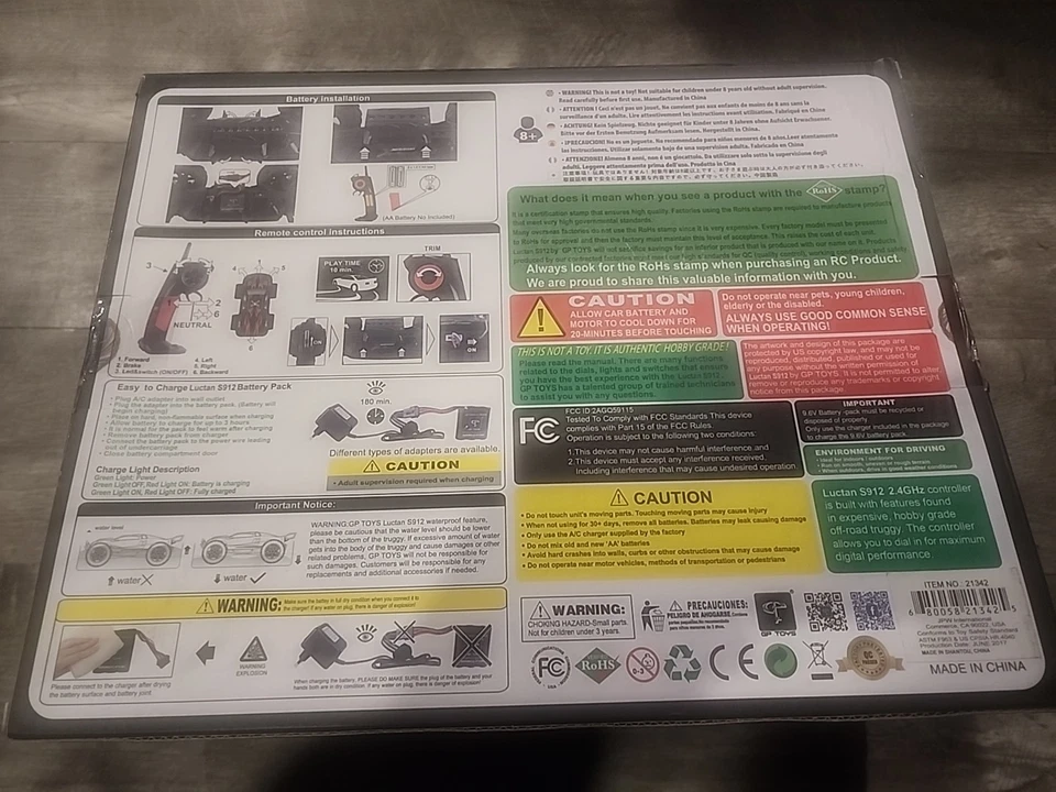 GP TOYS S912 1:12 Luctan Truggy RC Truck off-Road Racing Car 33+ MPH - Image 2 of 4