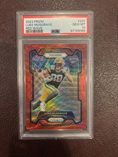 2023 Panini Prizm Rookie Red Wave Luke Musgrave 80/149 #337 PSA 10 #337 