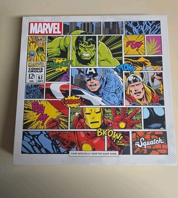Dr Squatch  Marvel Avenger Box Set Hulk Thor Ironman Captain America BOX ONLY