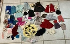 50 Pieces Vintage 1960s 1970 Barbie & non Barbie Doll Clothes, Necklaces Lot