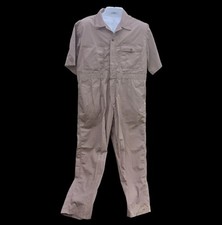 Key Brand Beige Carpenter Mechanic Construction Work Coveralls Men Size: XLS
