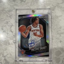 Panini Prizm Black 2024-25 Pacome Dadiet Rookie Autograph #RS-PAC Knicks #208