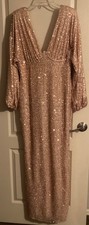 Fashion Nova Womens maxi dress, Sequin size xl