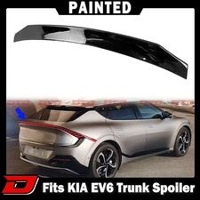 2021-2025 Fits KIA EV6 CV 5D SUV GT-LINE X Type Trunk Spoiler Painted Black