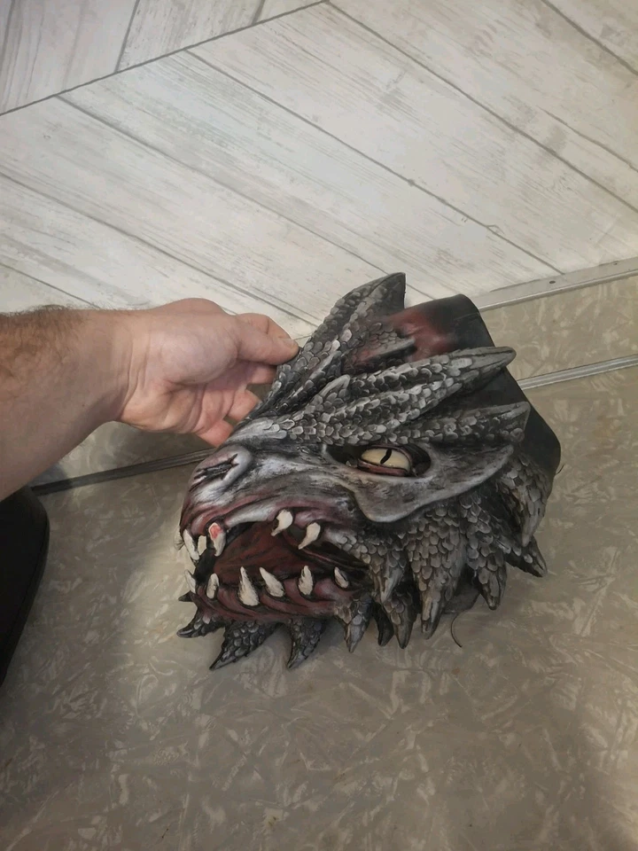 Zagone Studios DRAGON FACE Mask by B.Y. (Bill Ystrom) Elastic Harness USA - Image 3 of 4