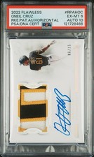 2022 Flawless O’Neil Cruz RC Patch Auto RPA /25 PSA 6/10 Pittsburgh Pirates