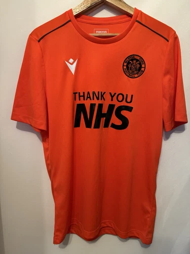 Bilston Town Football Club Shirt Orange Size Large