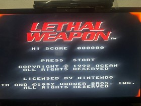 Lethal Weapon (Nintendo Entertainment System, 1993) NES Authentic Tested