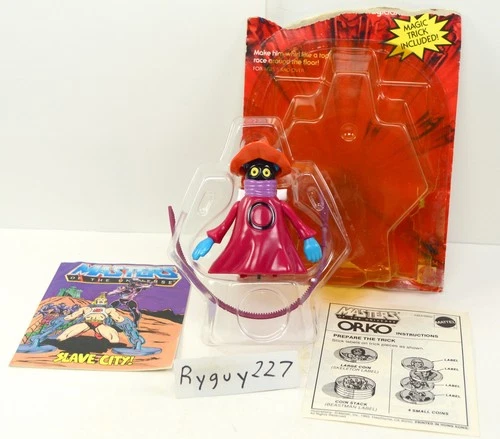 MOTU, Orko, Mint, Masters of the Universe, vintage, ripcord, He-Man, figure