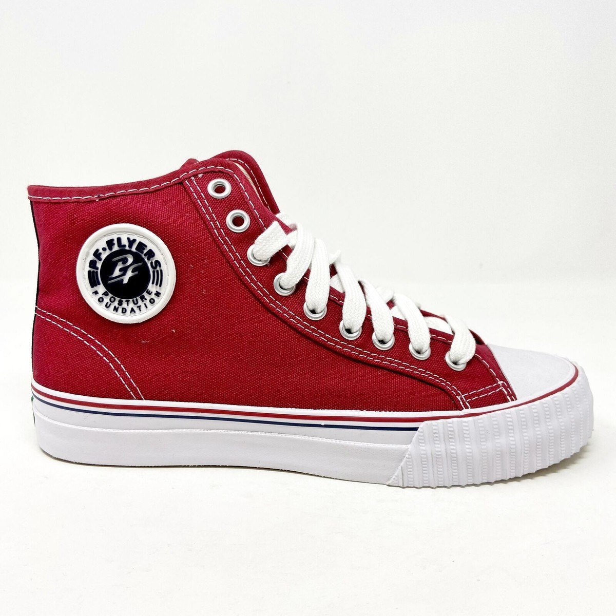 PF Flyers Center Hi Reiss FRC Red White Mens Retro Shoes Sneakers 
