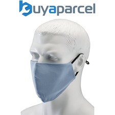 Image of Draper 94702 Light Fabric Reusable Face Masks, Blue (Pack of 2)