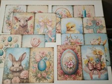 8 EASTER Scrapbooking Sheets 16 Different Pictures