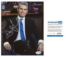 ANDY COHEN SIGNED 8x10 PHOTO AUTOGRAPHED BRAVO TV NEWS HOST GAY ICON - ACOA COA