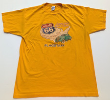 Vintage 90s J.A.M. Route 66 Flagstaff Arizona T-Shirt Yellow XL USA Made