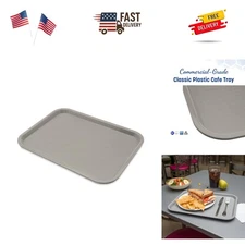 Café Standard Cafeteria / Fast Food Tray, 12" x 16", Gray