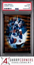 1996 ZENITH #148 SAMMY SOSA CUBS POP 2 PSA 10