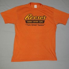 Vintage Reeses Peanut Butter Cups T- Shirt Single Stitch Hershey's Made In USA