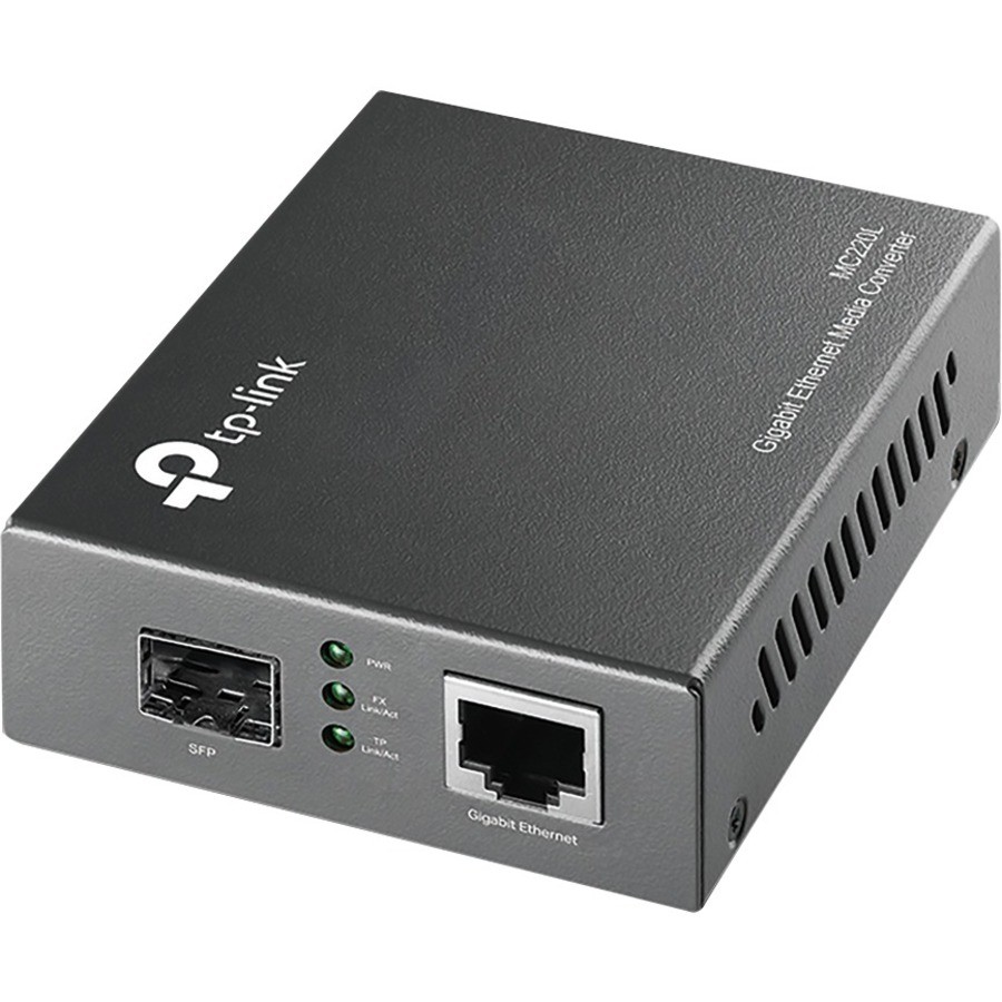 TP-LINK MC220L Gigabit SFP to RJ45 Fiber Media Converter. Available Now for $30.44