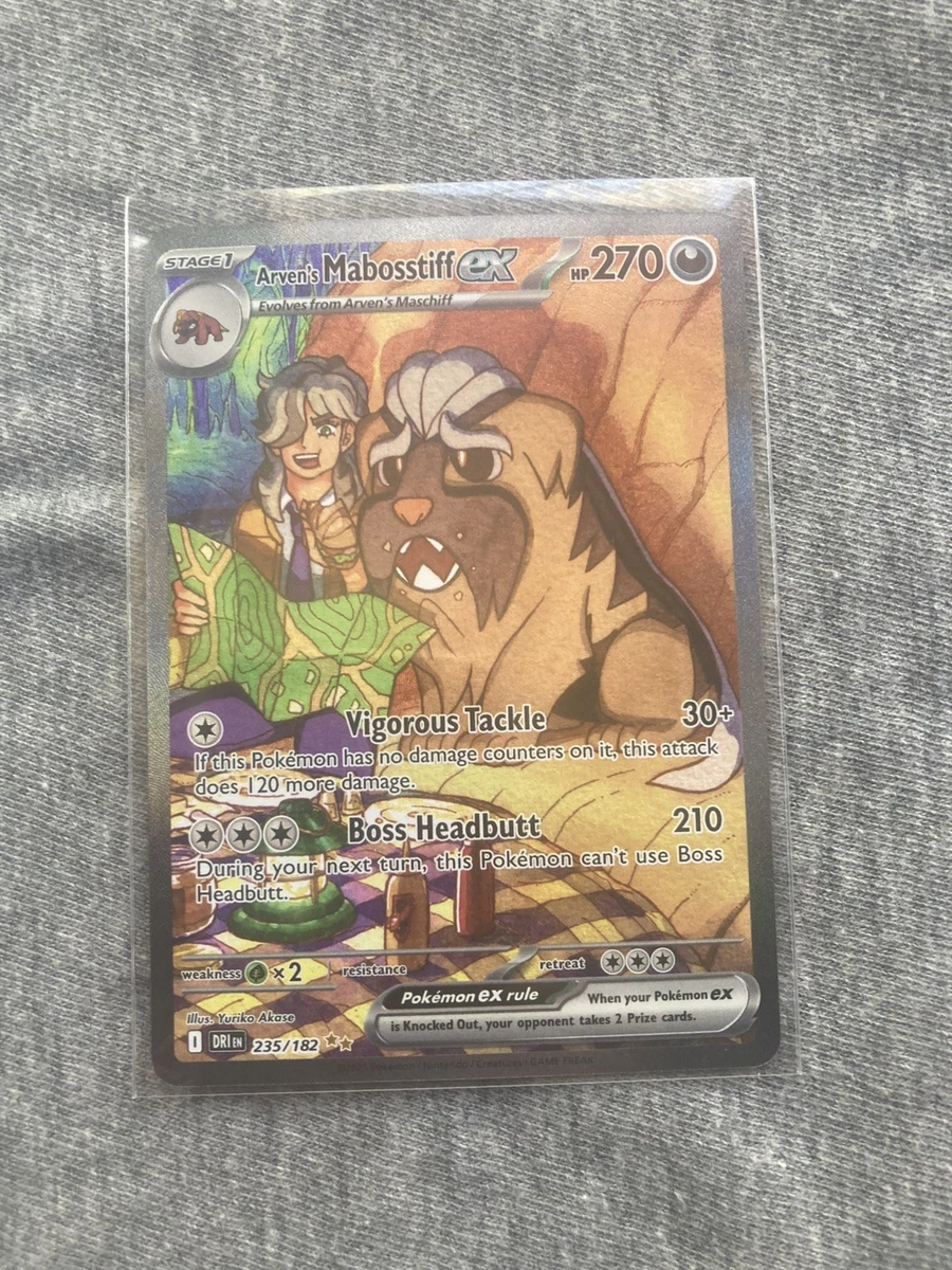 Arven's Mabosstiff Ex Pokmon TCG Cards for sale | eBay