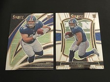 (2) 2025 Panini Select Club Level Cam Skattebo #294 RC + Premier Level RC #195