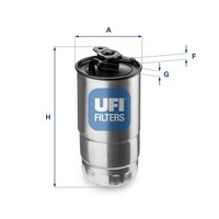 Kraftstofffilter UFI 24.427.00 Filtereinsatz FüR Rover Opel V94 Omega X5 BMW DTI