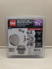Oatey Touch Toe Sch. 40 PVC Bath Waste Half Drain Kit in Brushed Nickel