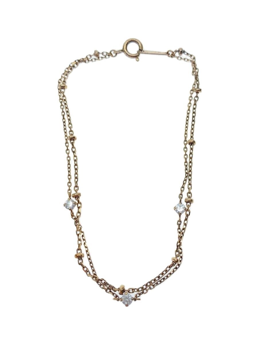 4C Diamond Bracelet for Women in Silver and Gold 1207