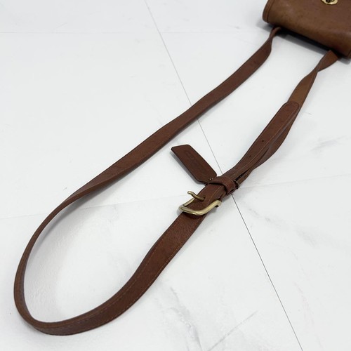 COACH Vintage Crossbody Mini Shoulder Bag Leather Brown Turn Lock From Japan - Picture 22 of 24