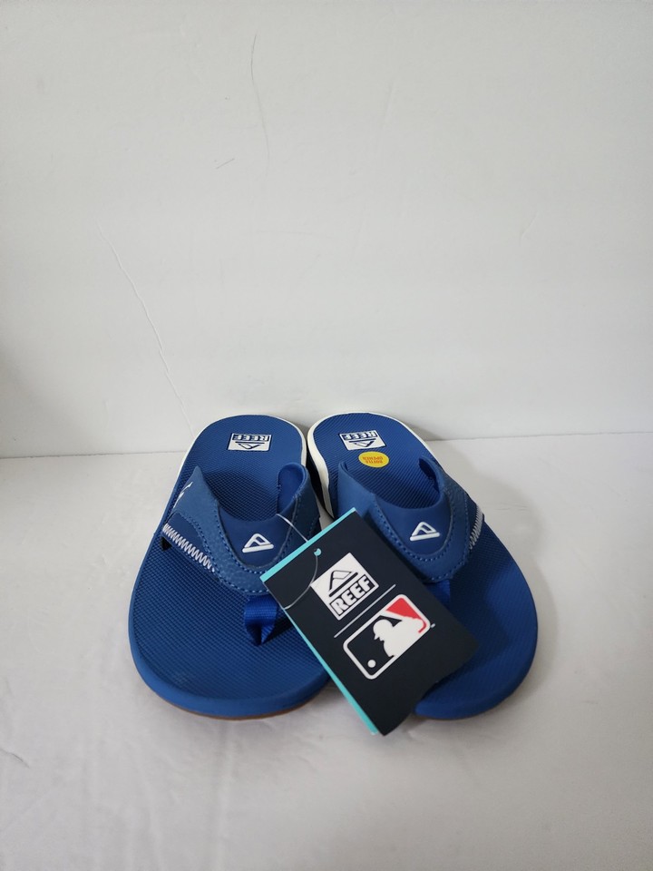 Dodgers Reef Sandals New Reef MLB Thong Flip Flops With  display picture 3