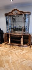 Italian Showcase Cabinet -Brown - Good Condition