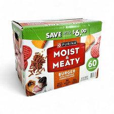Purina Moist & Meaty Burger with Cheddar Cheese Adult Dog Fo...