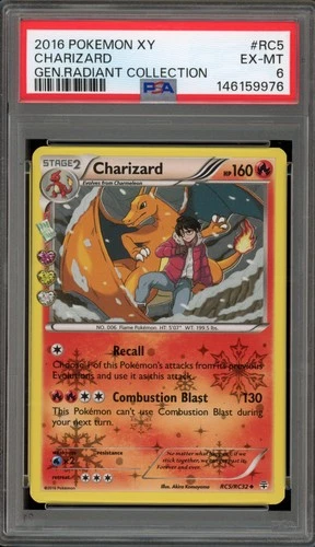 Pokemon Charizard XY Generations Radiant Coll. #RC5 PSA 6