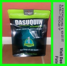 DASUQUIN Omega 3s For Dogs Of ALL sizes 60ct Soft Chews Exp 06/ 2027