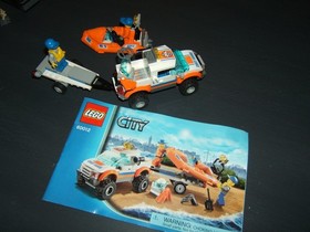 LEGO CITY Coast Guard 4x4 & Diving Boat 60012 100% Complete W/Manual Smoke Free